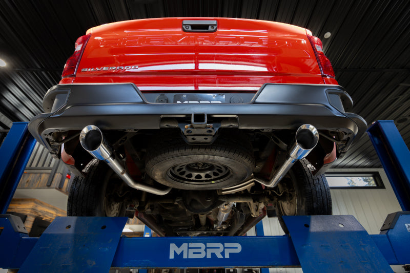 MBRP 2019+ Chevrolet Silverado 1500 / 2019+ GMC Sierra 1500 T304 SS 3in Armor Pro Cat-Back Exhaust - View 2 | Dirty Garage