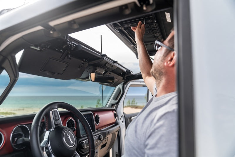Rugged Ridge 20-22 Jeep Gladiator JT Voyager Fastback Soft Top - Black Diamond - View 3 | Dirty Garage