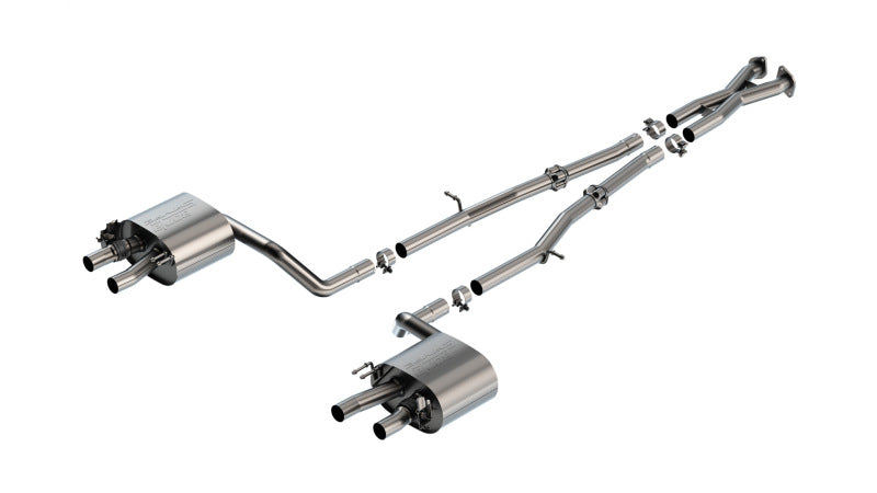Borla 22-23 Kia Stinger 3.3L V6 Turbo 2.25in Pipe Dia Dual Split Rear Exit S-Type Cat-Back Exhaust - View 2 | Dirty Garage