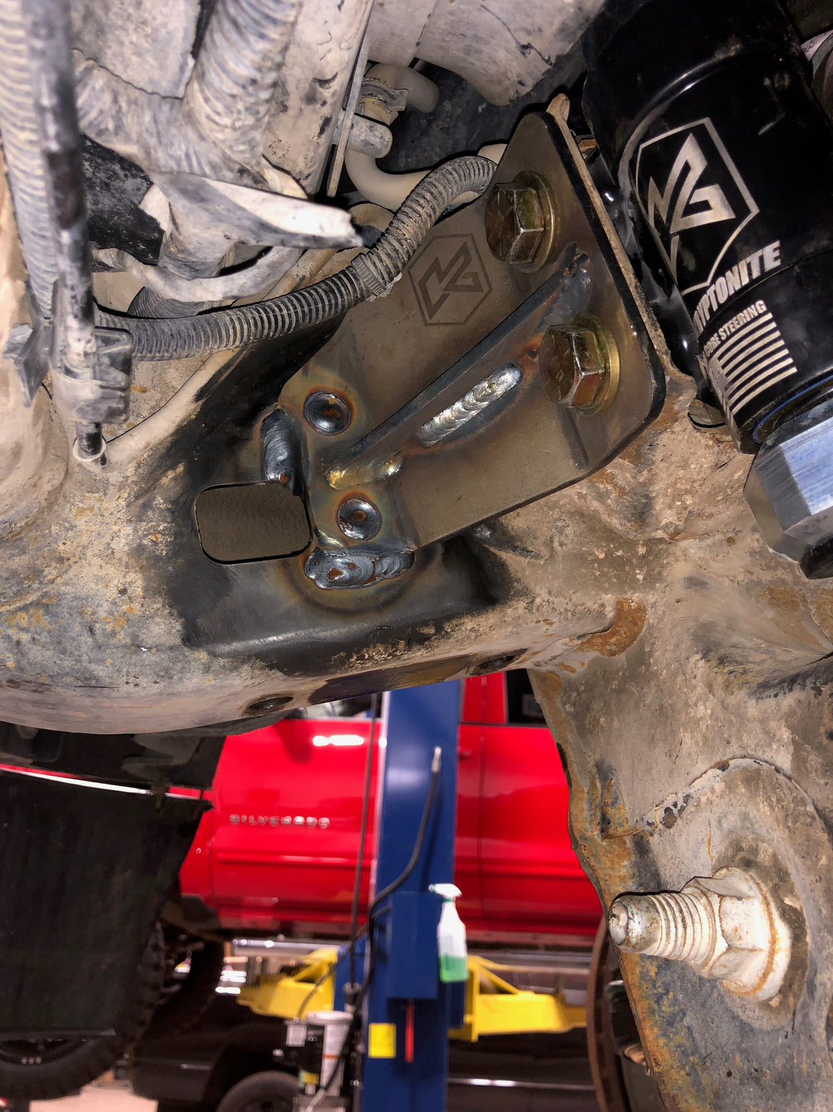 2011-2025 GM HD Idler Support Frame Gusset - View 2 | Dirty Garage