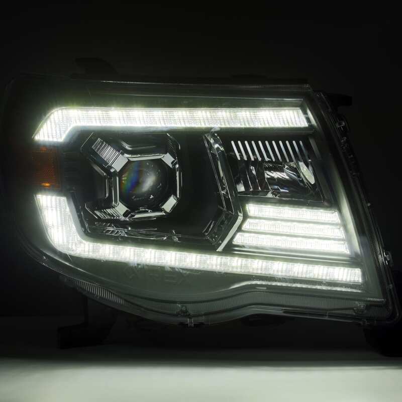 2005-2011 Tacoma Pro-Series Projector Black Headlights DRL - View 3 | Dirty Garage