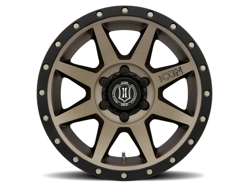 Universal Rebound 17x8.5 6x5.5 25mm Offset 5.75" BS 95.1mm Bore Bronze Wheel - View 2 | Dirty Garage