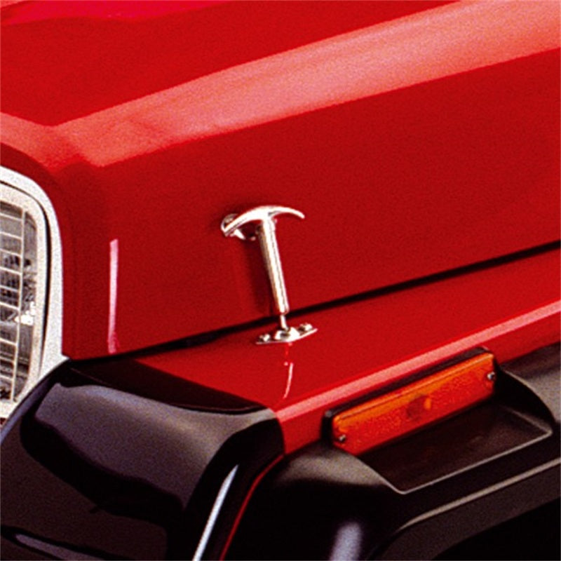 Rugged Ridge 41-95 Jeep CJ / Jeep Wrangler Hood Catch Kit Stainless - View 3 | Dirty Garage