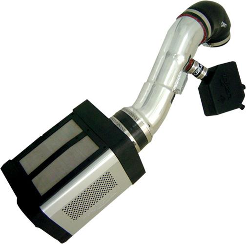 2004-2012 Nissan V8 5.6L Power-Flow Polished Power Box Air Intake System - View 2 | Dirty Garage