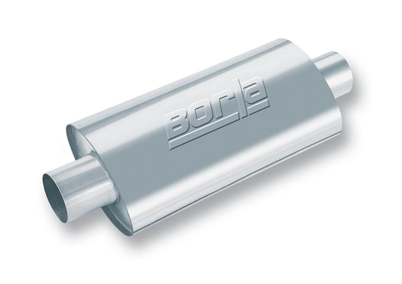 Borla XR-1 Racing Sportsman 2 1/2 inch Outlet / 2 1/2 inch Inlet 16in Case Oval Muffler | Dirty Garage