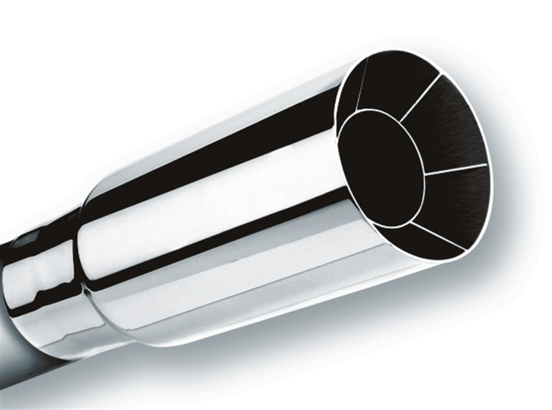 Borla Universal Polished Tip Single Round Intercooled (inlet 2 1/4in. Outlet 2 1/2in) | Dirty Garage