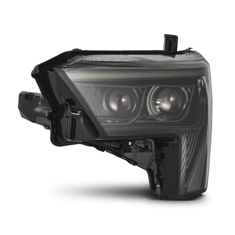2022-2025 Tundra Luxx-Series Alpha-Black Headlights Amber DRL - View 3 | Dirty Garage