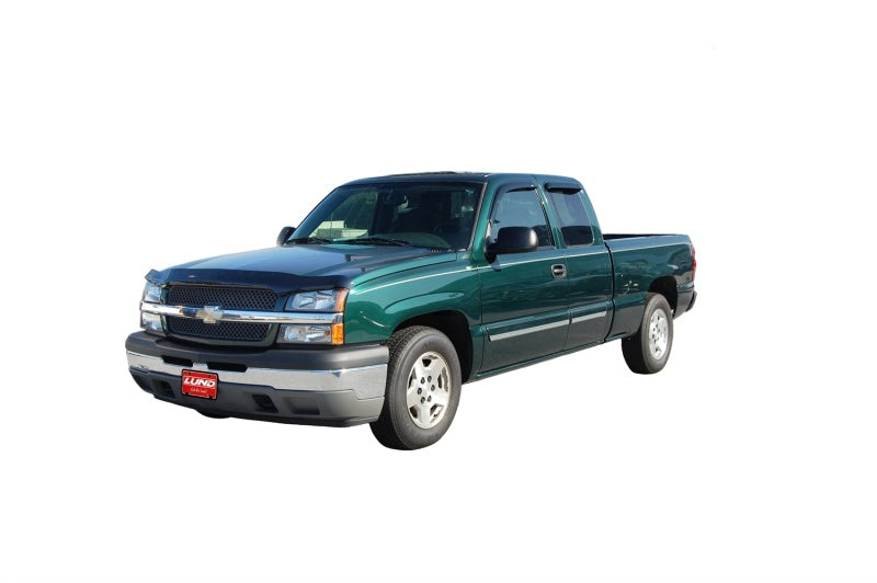 1999-2007 GM 1500 Ext Cab Smoke Ventvisor Outside Mount Window Deflectors 4-Piece - View 5 | Dirty Garage