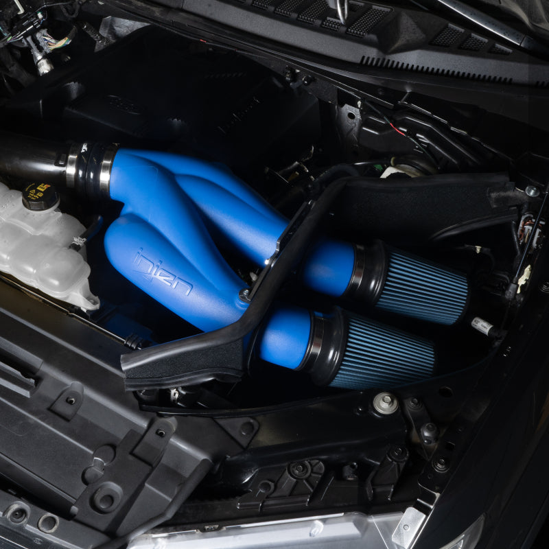 2015-2025 3.5L F-150 Twin Turbo PF Cold Air Intake System Race Blue - View 2 | Dirty Garage