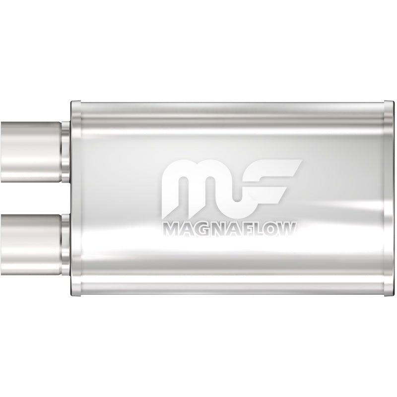 Universal Muffler Mag Stainless Steel 14x5x8 2.5 O/O | Dirty Garage