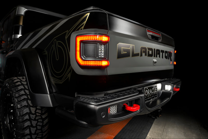 2020-2025 Gladiator JT Flush Mount LED Tail Lights Tinted Lens - View 6 | Dirty Garage