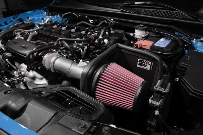 2022 Civic 1.5L Turbo L4 Silver Typhoon Intake - View 3 | Dirty Garage