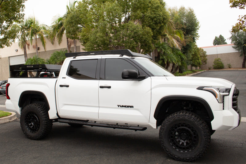 Go Rhino 22-23 Toyota Tundra CrewMax Ceros Low Profile Roof Rack - Tex. Blk - View 16 | Dirty Garage