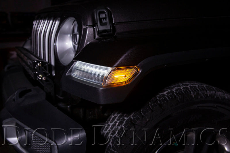 2018-2026 JL Wrangler/Gladiator Clear LED Sidemarker Set - View 6 | Dirty Garage