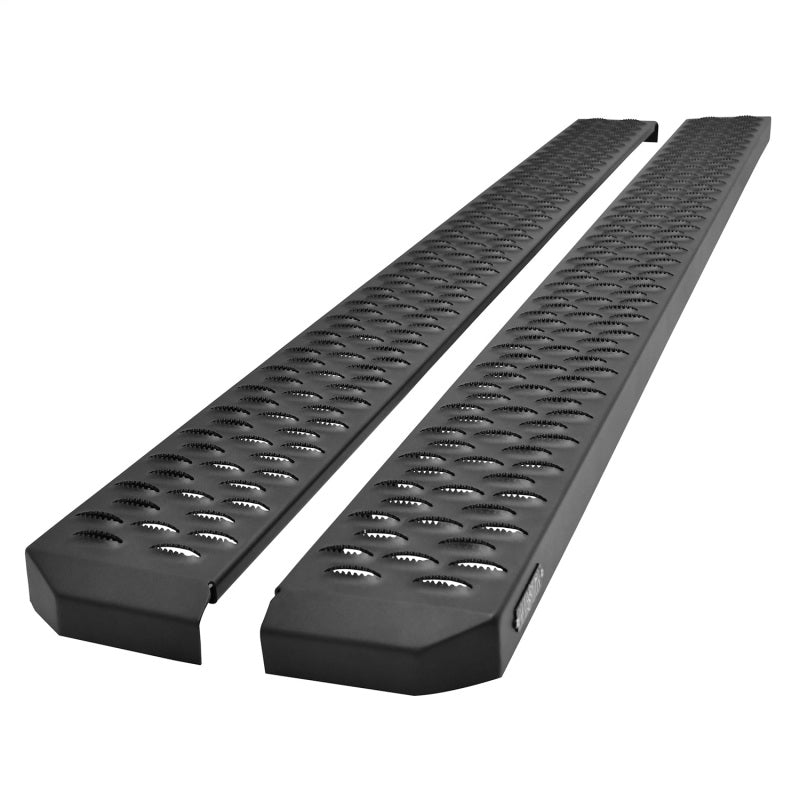 Universal 75" Black Grate Steps Running Boards | Dirty Garage