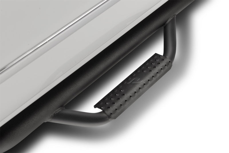2007-2017 Tundra Double Cab 3" Textured Black Cab Length Nerf Bars - View 5 | Dirty Garage