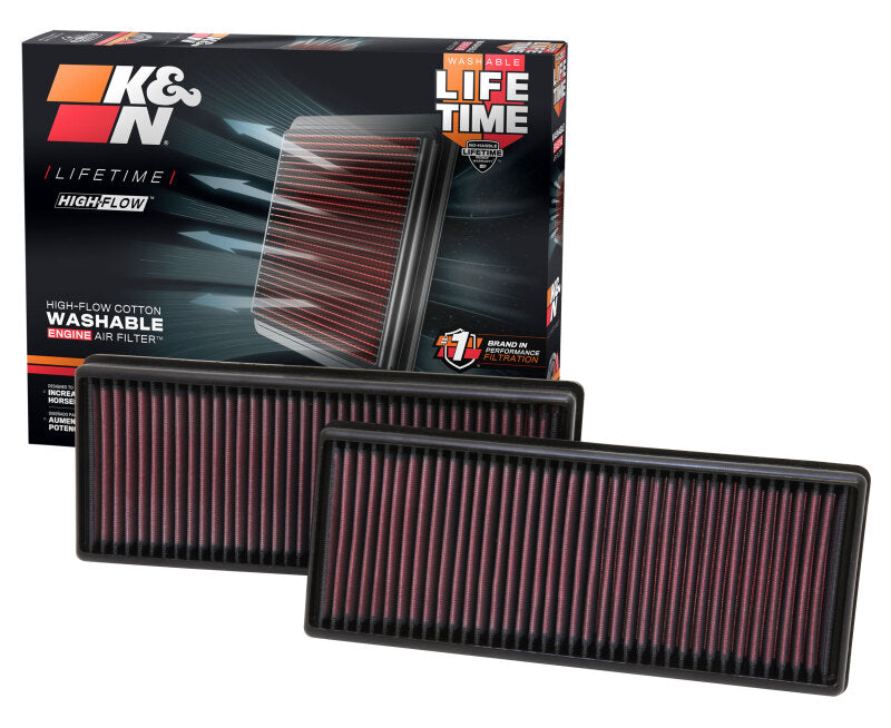 Universal Replacement Air Filter 12.563in O/S Length x 5.25in O/S Width x 1.625in H (Inc 2 Filters) - View 8 | Dirty Garage