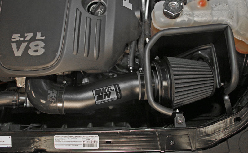 Universal Dodge/5.7/6.1L V8 Black Performance Intake Kit - View 5 | Dirty Garage