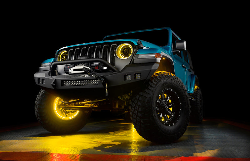 Universal LED Illuminated Wheel Rings ColorSHIFT RGB+W - View 4 | Dirty Garage