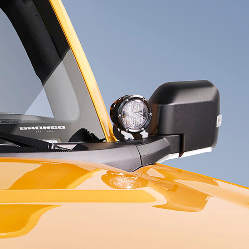 2021+ Bronco Mirror Mounted 4in Rigid LED Lights Kit - View 8 | Dirty Garage
