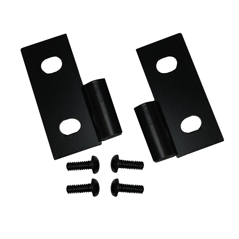 Rugged Ridge 76-06 Jeep CJ / Jeep Wrangler Black Lower Door Hinge Brackets - View 2 | Dirty Garage