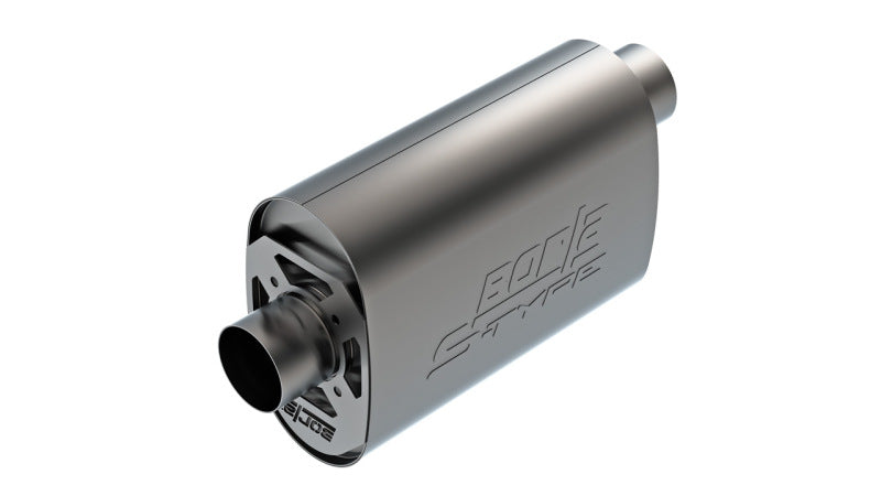 Borla CrateMuffler LS3 3in Offset/Center 14in x 4.35in x 9.10in Oval Muffler S-Type | Dirty Garage