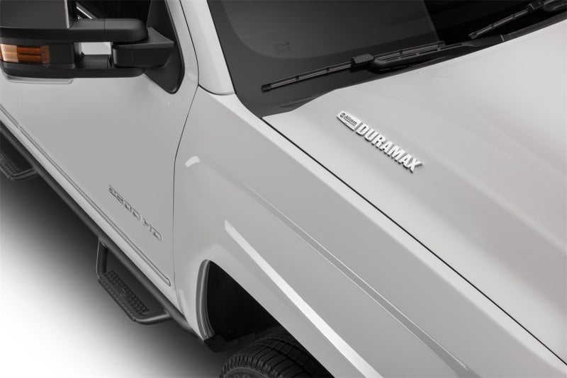 2019-2022 GM 1500 Crew Cab Textured Black 3" Cab Length Nerf Steps - View 5 | Dirty Garage