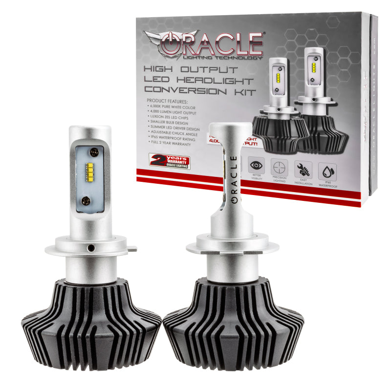 Universal H7 4000 Lumen 6000K LED Headlight Bulbs Pair | Dirty Garage