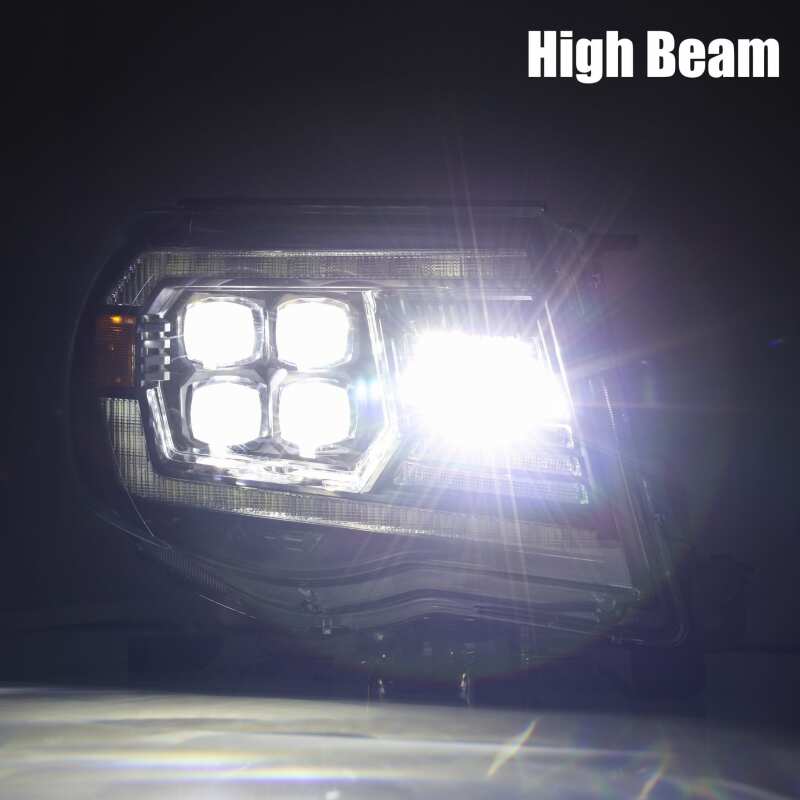 2005-2011 Tacoma Nova-Series LED Projector Black Headlights Activation Light DRL - View 3 | Dirty Garage