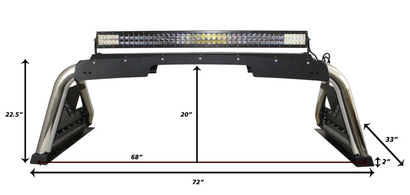 Go Rhino 07-20 Toyota Tundra Sport Bar 2.0 (Full Size) - Tex Blk - View 11 | Dirty Garage
