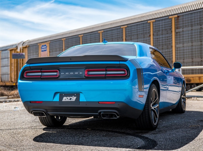 Borla 2015 Dodge Challenger SRT/392 Hemi 6.4L V8 S-TYPE Catback Exhaust w/ Valves Factory Bezel - View 5 | Dirty Garage