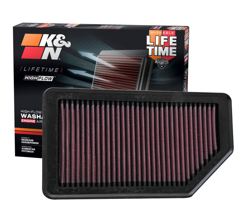 2017-2019 Replacement Air Filter 10.625in O/S Length x 5.75in O/S Width x 1in Height - View 11 | Dirty Garage