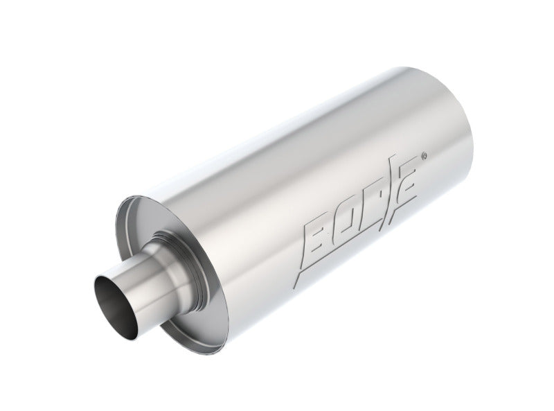 Borla Universal Performance 2.5in Inlet/Outlet Stainless Racing Muffler - View 2 | Dirty Garage