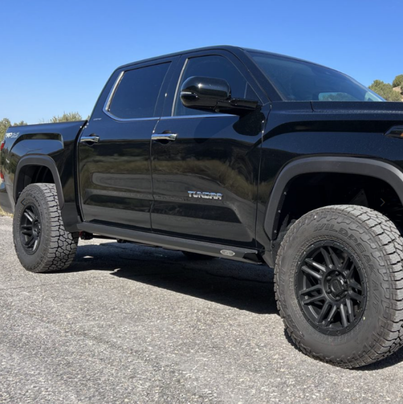 Rock Slide Engineering 22-24 Toyota Tundra Rock Sliders Drivers Side Black Powdercoat Steel | Dirty Garage