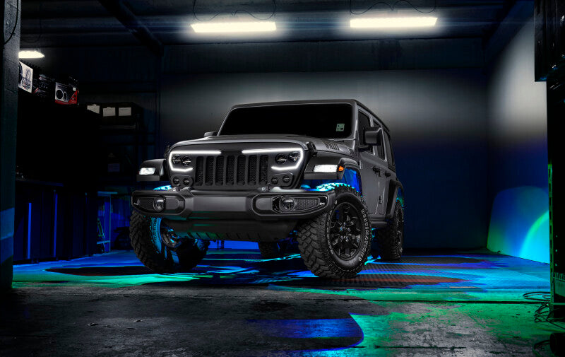 2018-2025 Wrangler JL JT VECTOR Series Full LED Grille - View 13 | Dirty Garage