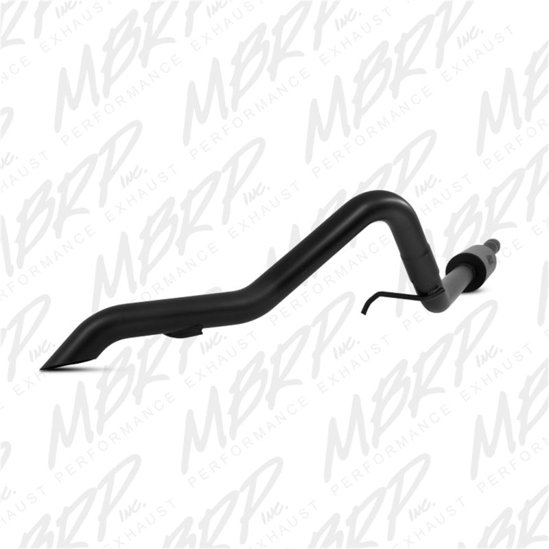 2007-2009 Wrangler 3.8L Off Road Tail Pipe Muffler before Axle - View 2 | Dirty Garage