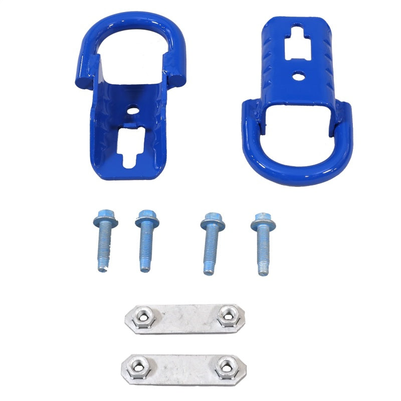 2015-2022 F-150 Tow Hooks - Blue - View 2 | Dirty Garage