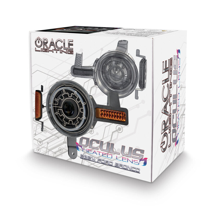Oracle 2021+ Ford Bronco Oculus Bi-LED Projector Headlights w/ Heated Lenses - View 10 | Dirty Garage