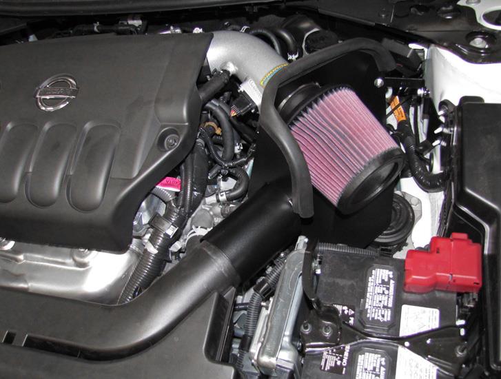 2007-2010 Altima 2.5L Silver Typhoon Short Ram Intake - View 2 | Dirty Garage