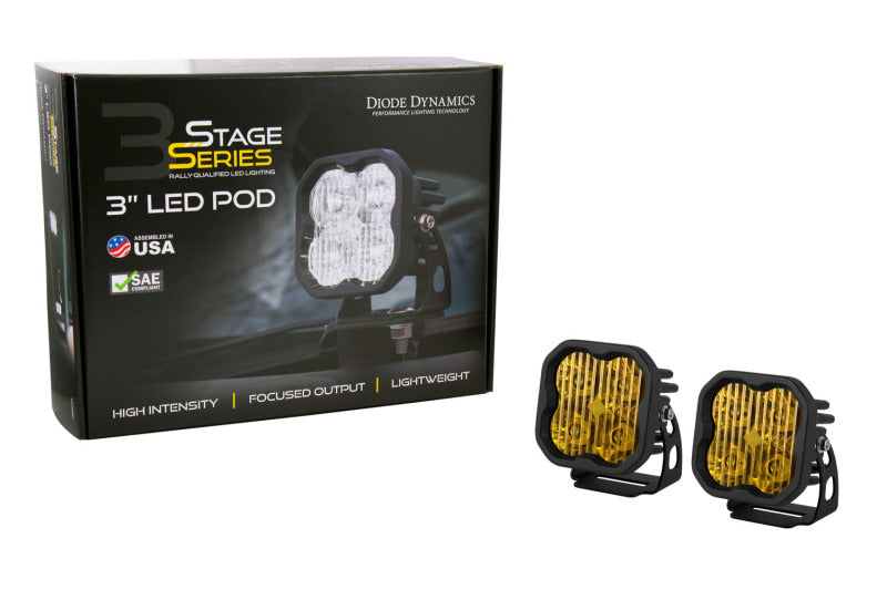Universal SS3 ABL Yellow Combo Standard Pro LED Pods Pair - View 4 | Dirty Garage