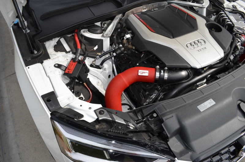 2018-20202 Audi S4 S5 3.0L Turbo Wrinkle Red Short Ram Intake - View 3 | Dirty Garage