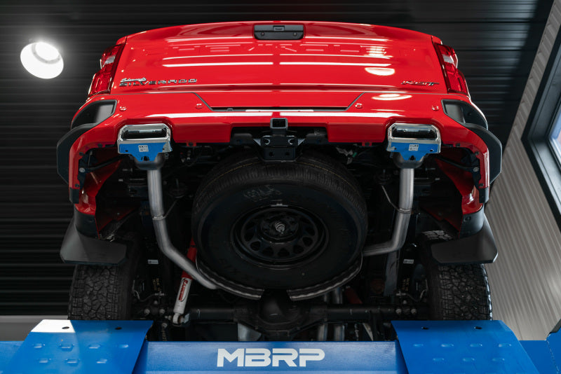2019-2024 GM 1500 2.5" Catback Dual Rear Exit T304 SS - View 3 | Dirty Garage
