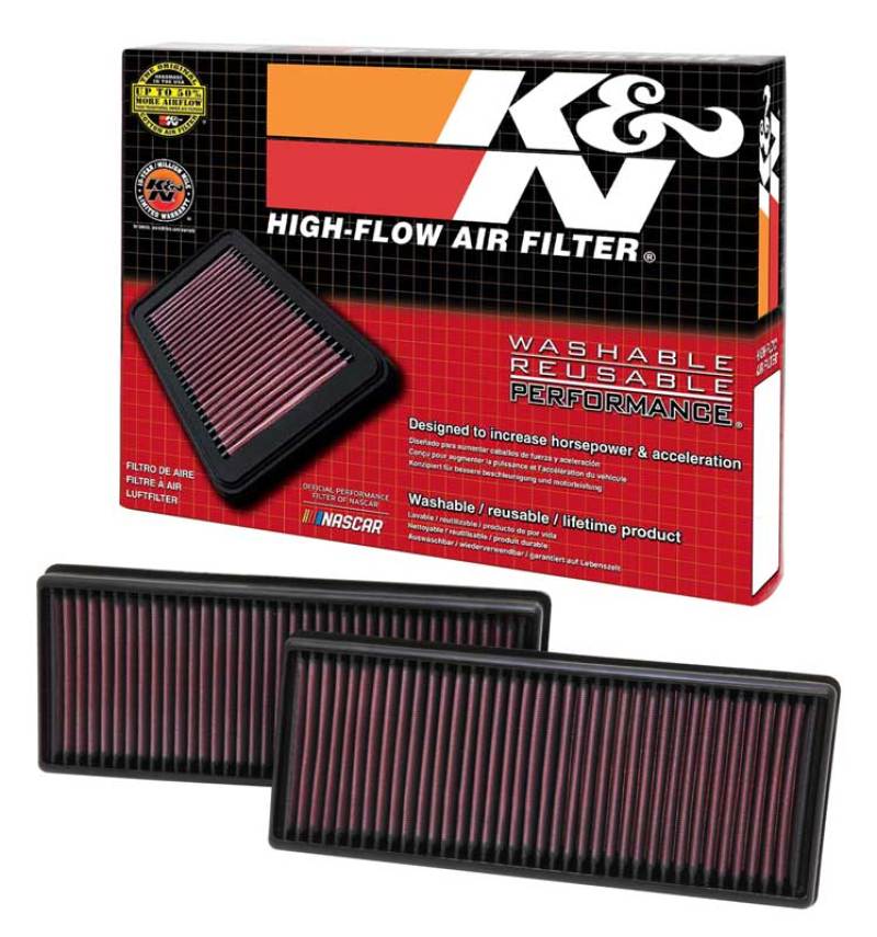 Universal Replacement Air Filter 12.563in O/S Length x 5.25in O/S Width x 1.625in H (Inc 2 Filters) - View 9 | Dirty Garage