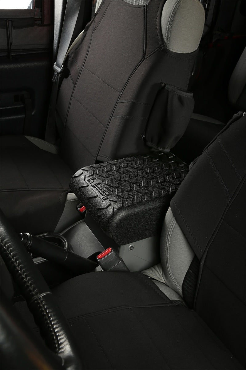 Rugged Ridge Center Console Cover Black 07-10 Jeep Wrangler - View 3 | Dirty Garage