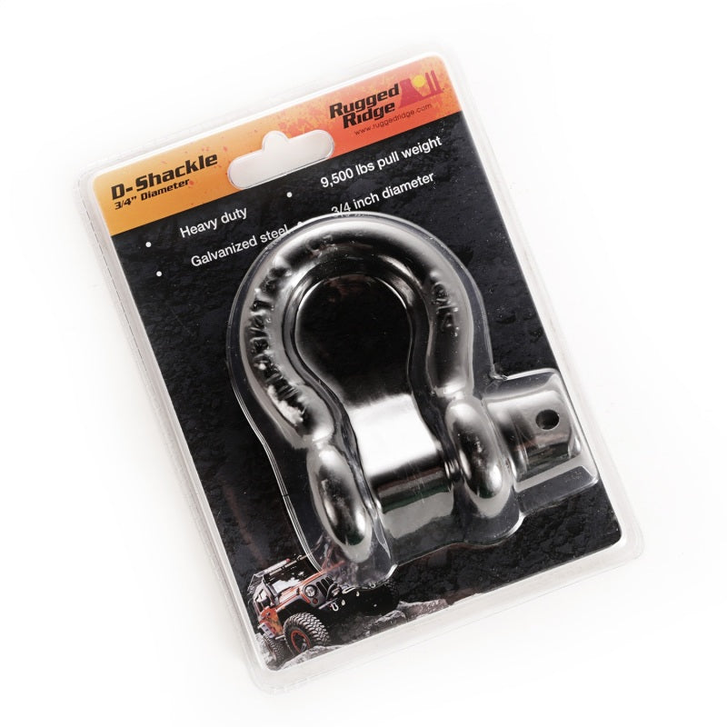 Rugged Ridge Black 9500lb 3/4in D-Ring - View 5 | Dirty Garage