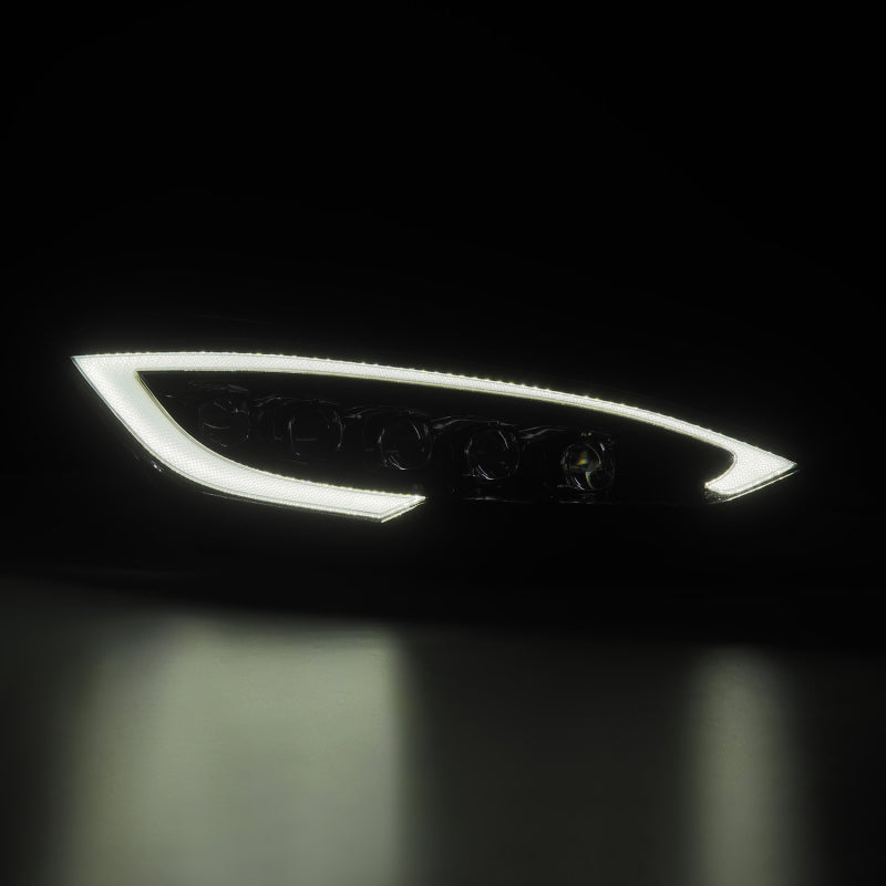 2012-2021 Model S Nova-Series LED Projector Alpha-Black Headlights Active Light Sequential Signal Switchback DRL - View 2 | Dirty Garage