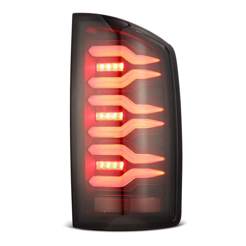 2002-2006 Ram 1500 HD Luxx-Series LED Tail Lights Pair Black - View 4 | Dirty Garage