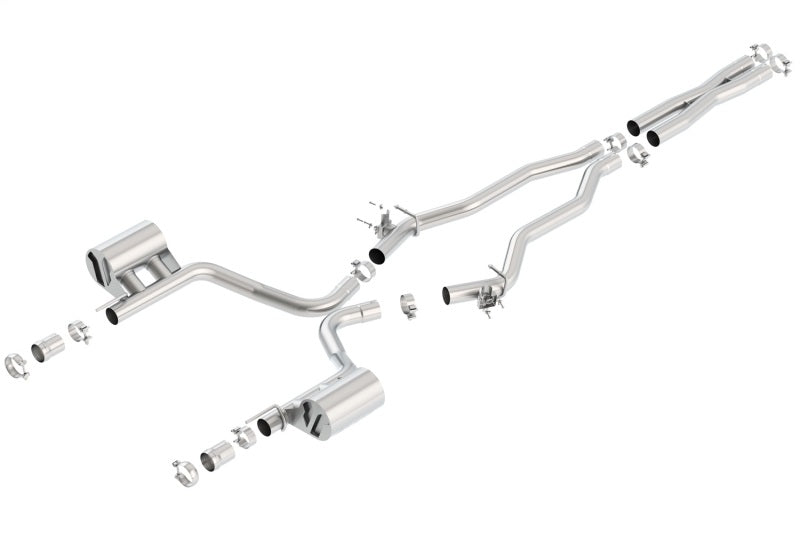 Borla 15-16 Dodge Challenger SRT/Scat Pcak 6.4L V8 ATAK Catback Exhaust - View 3 | Dirty Garage