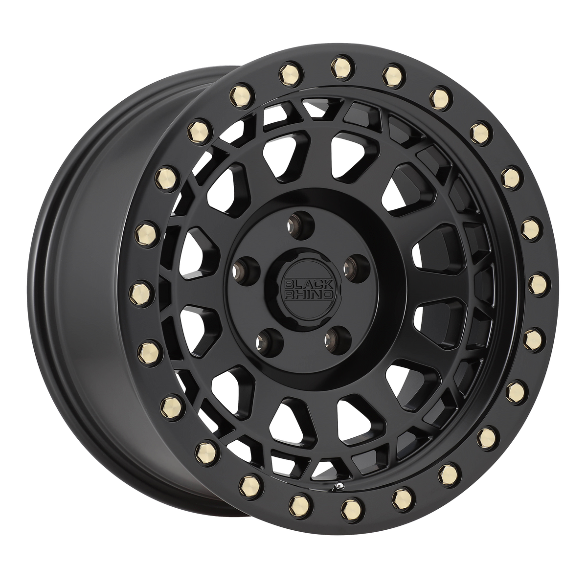 Black Rhino Primm Matte Black w/ Brass Bolts Wheel | Dirty Garage