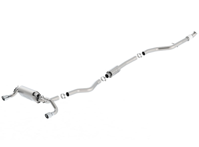 Borla 13-16 BMW 335i / 435i Atak Cat back SS 3.0in, 2.25in 3.5in Tip Single Rolled - View 3 | Dirty Garage
